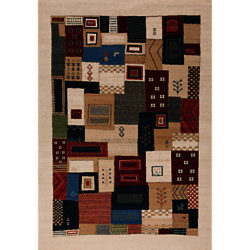 Royal Heritage Kazak Patchwork Rug Neutrals